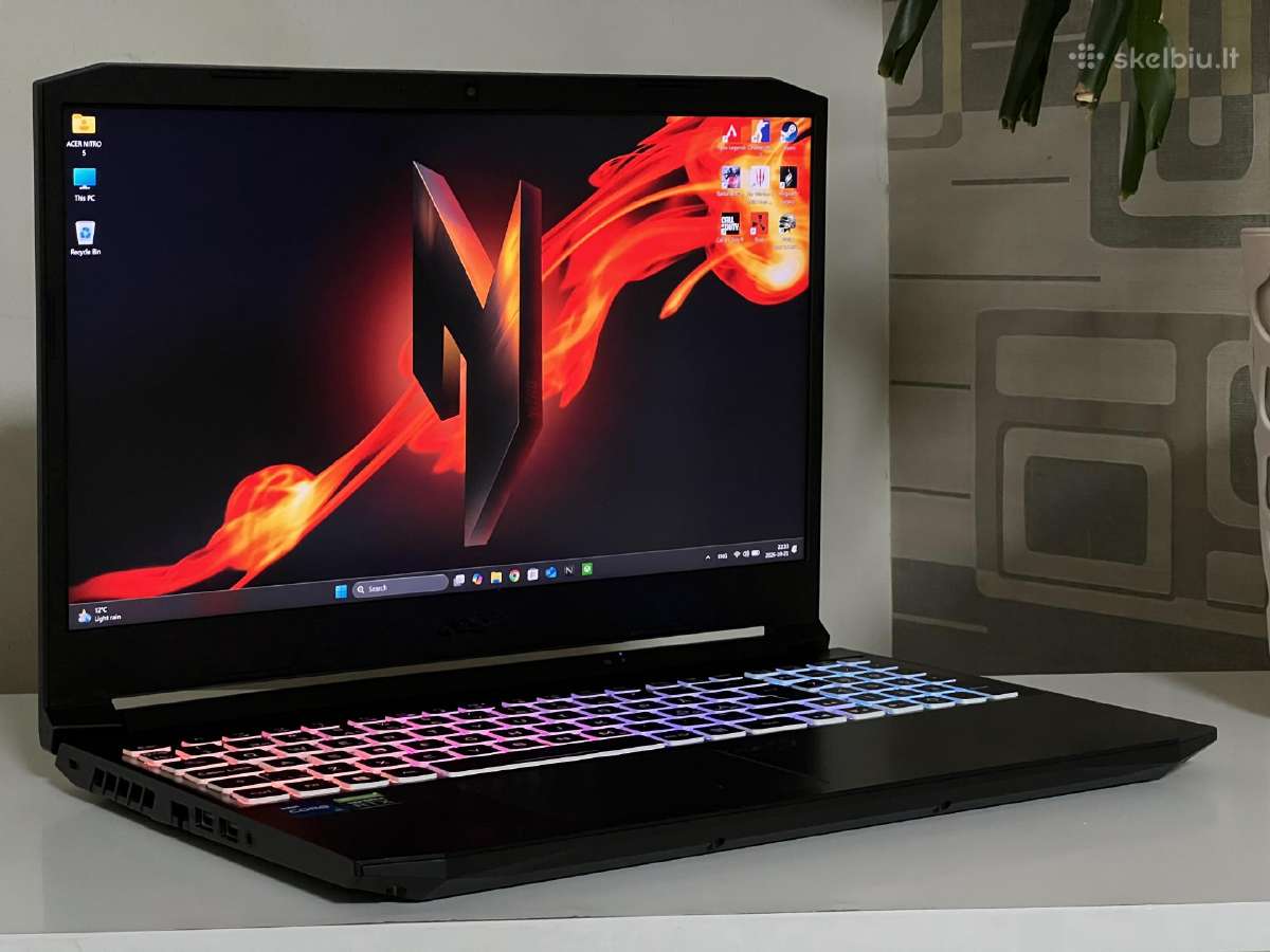 Parduodamas Nitro su Rtx 3070, I7-11k, 2k 165hz. - nuotraukos Nr. 2