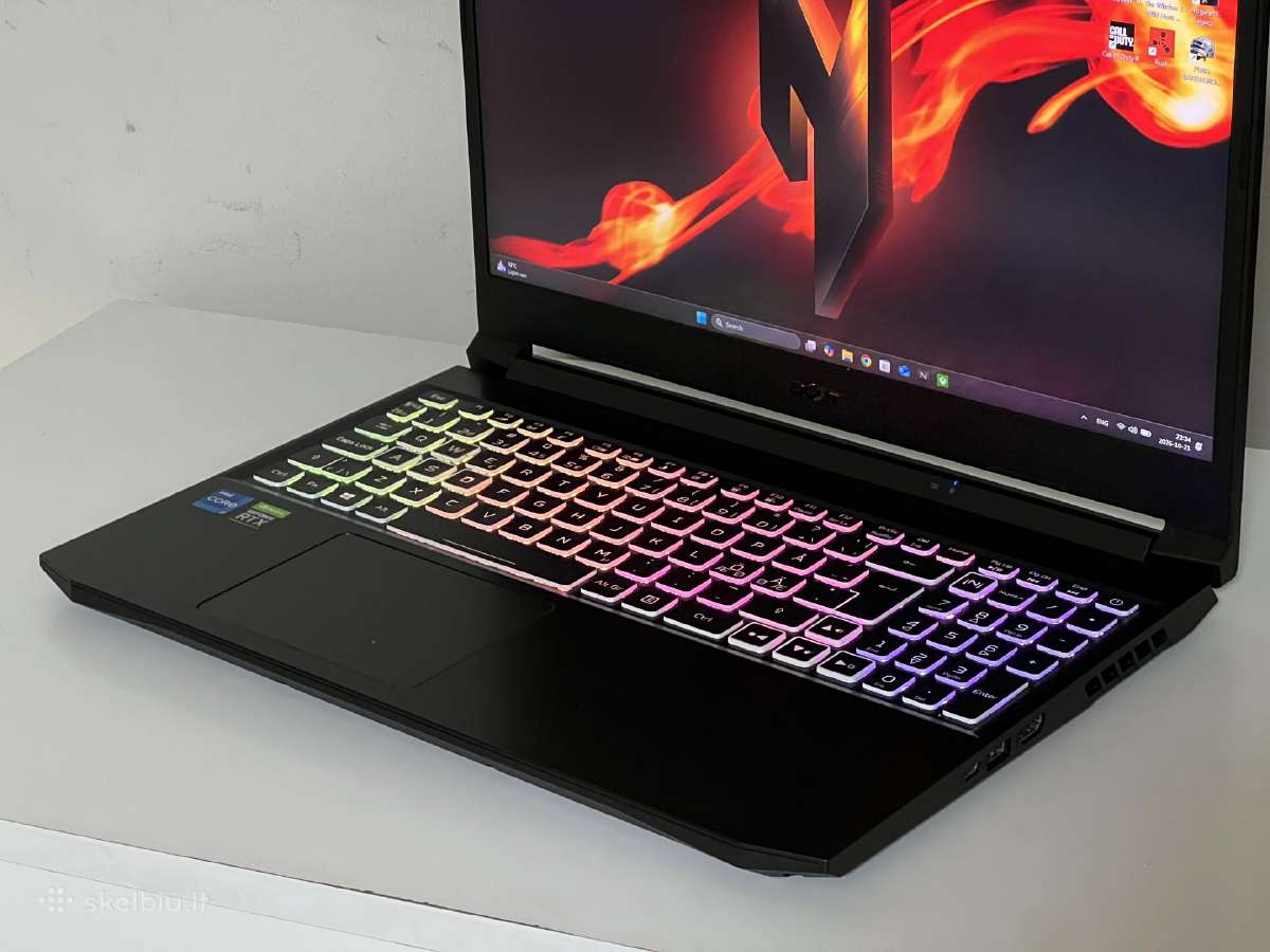 Parduodamas Nitro su Rtx 3070, I7-11k, 2k 165hz. - nuotraukos Nr. 4