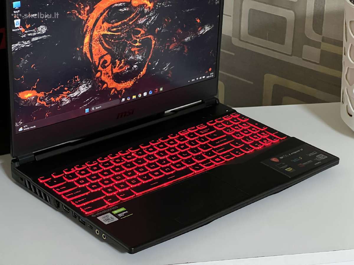Parduodamas Msi Gl65 su Gtx 1650, I5-10k, 1.25tb. - nuotraukos Nr. 3