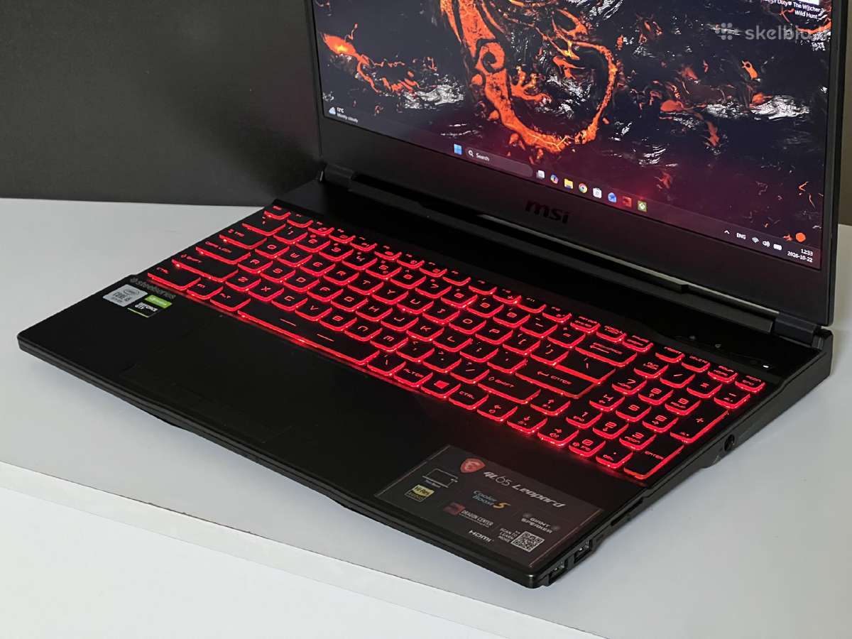 Parduodamas Msi Gl65 su Gtx 1650, I5-10k, 1.25tb. - nuotraukos Nr. 4