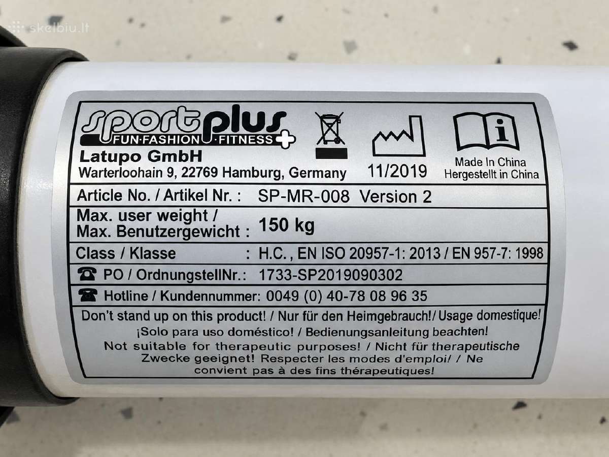 Irklavimo treniruoklis Sportplus Sp-mr-008 - nuotraukos Nr. 2