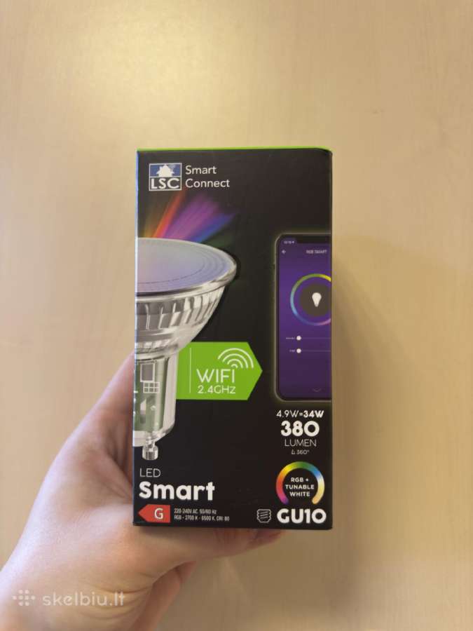 Lsc Smart Gu10 išmanioji LED lemputė – WiFi, Rgb s - nuotraukos Nr. 2