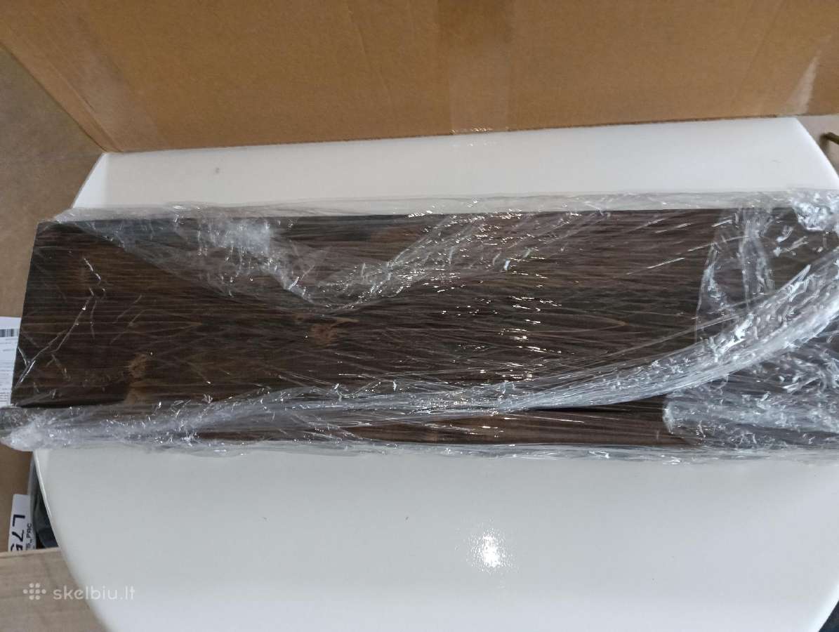 Medinės lentynos dėžėje naujos 60 cm - nuotraukos Nr. 5