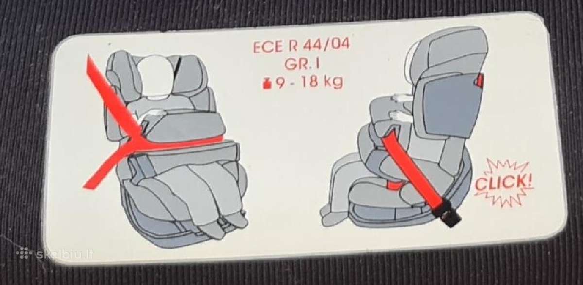 Automobilinė kėdutė 9-18-36 kg. - nuotraukos Nr. 5