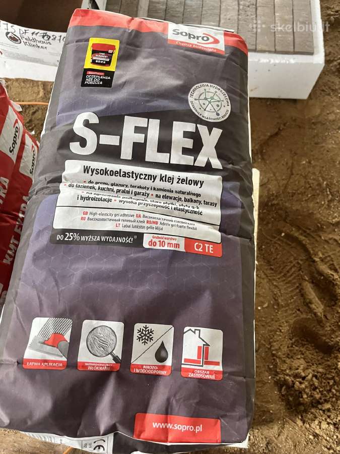 Sopro s-flex klijai klikerio plyteliu - nuotraukos Nr. 3