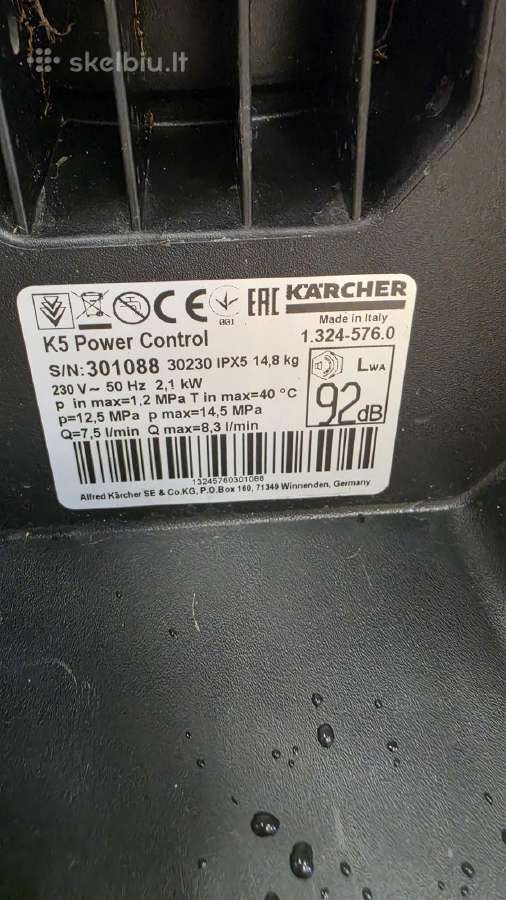 Karcher K5 Power Control aukšto slegio plautuvas - nuotraukos Nr. 5