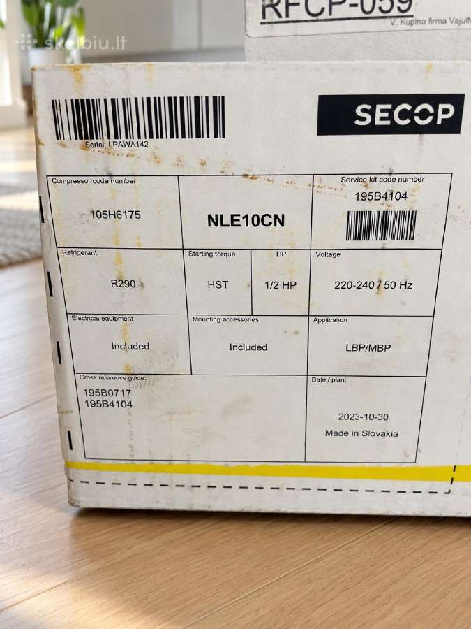 2 nauji šaldymo kompresoriai Secop ir Cubigel - nuotraukos Nr. 2