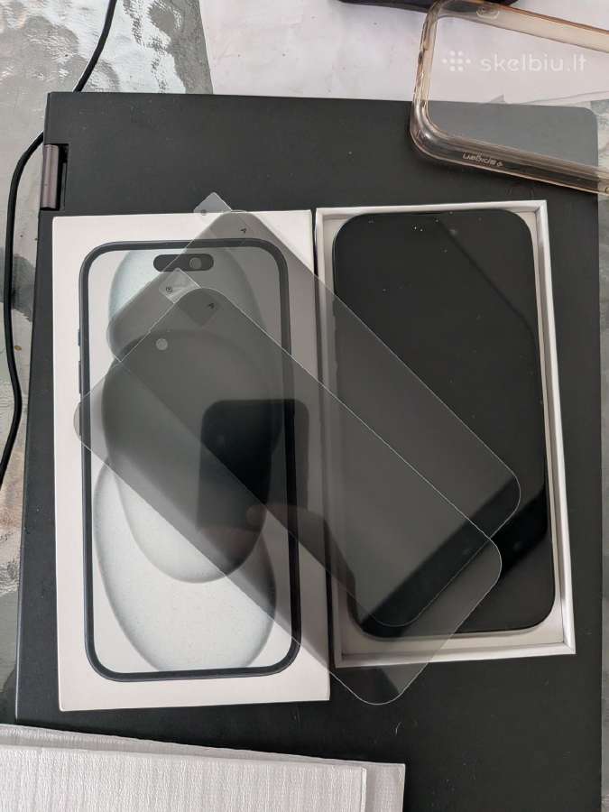 iPhone 15 juodas 128gb - nuotraukos Nr. 7