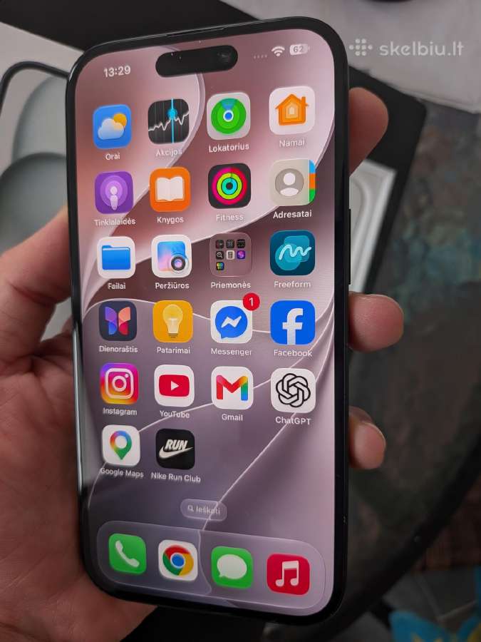 iPhone 15 juodas 128gb - nuotraukos Nr. 8