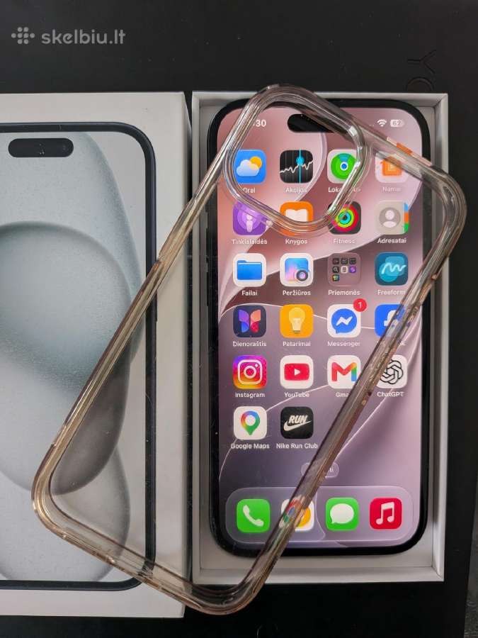 iPhone 15 juodas 128gb - nuotraukos Nr. 9