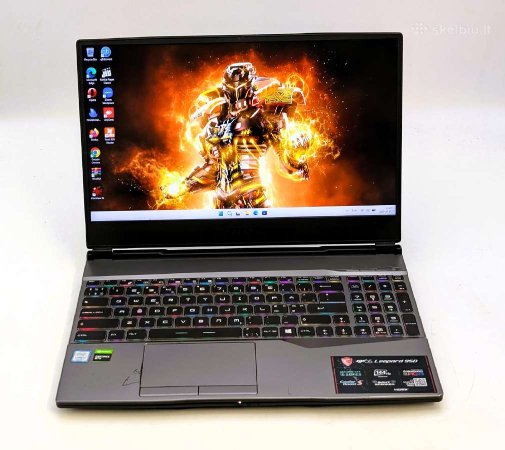 Msi Gp65 Leopard i7-9750h 16gb 512gb Gtx 1660 Ti - nuotraukos Nr. 3