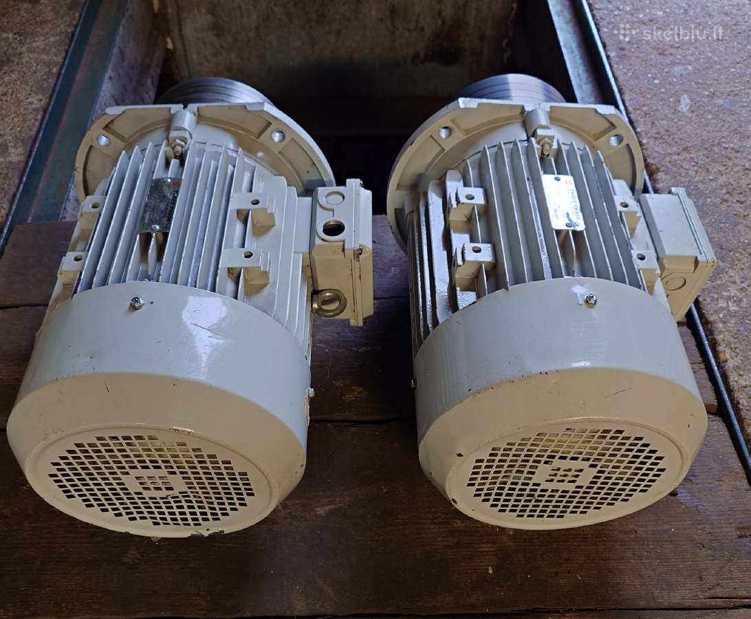 Trifazis elektros variklis, 7,5 kw 2900 aps, 38 mm - nuotraukos Nr. 3
