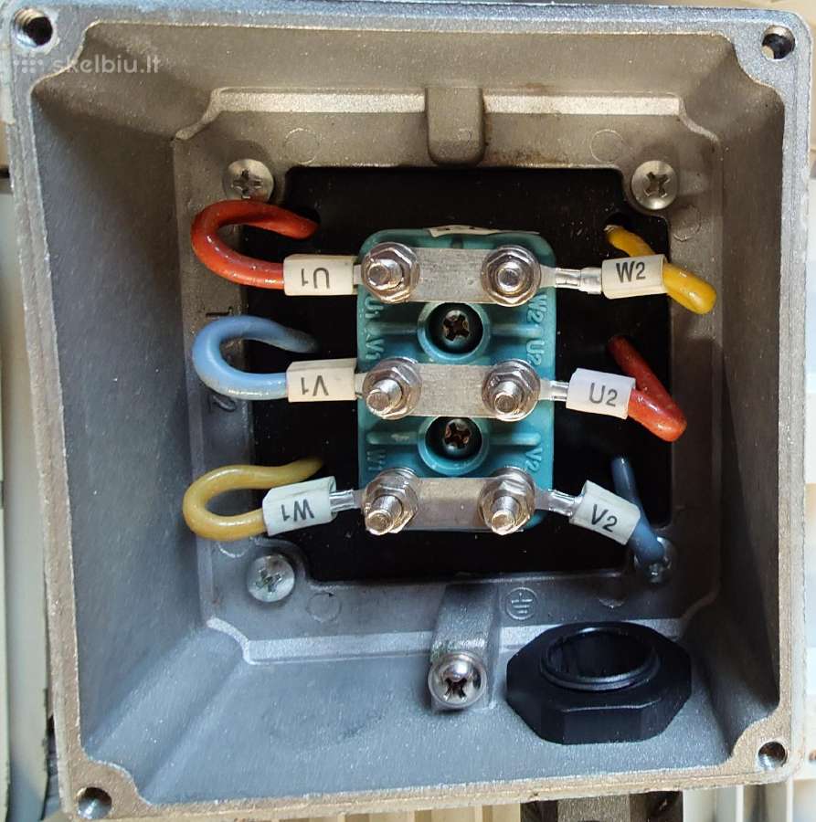 Trifazis elektros variklis, 7,5 kw 2900 aps, 38 mm - nuotraukos Nr. 9