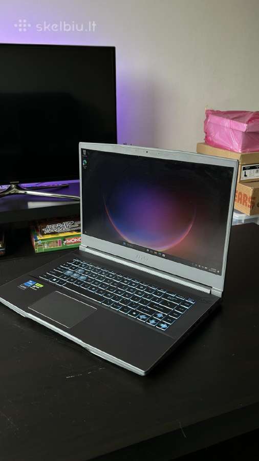 Msi thin 15 gaming laptop, Nvidia Rtx, 16gb RAM - nuotraukos Nr. 4