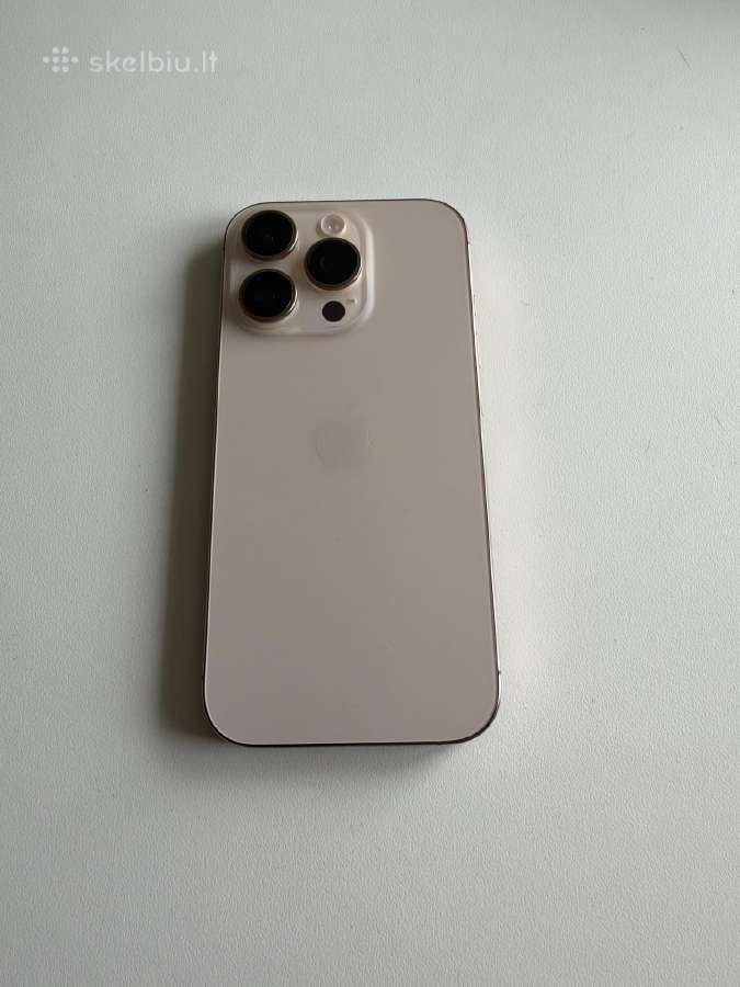 iPhone 16 pro 128 GB Desert Titanium spalva - nuotraukos Nr. 3