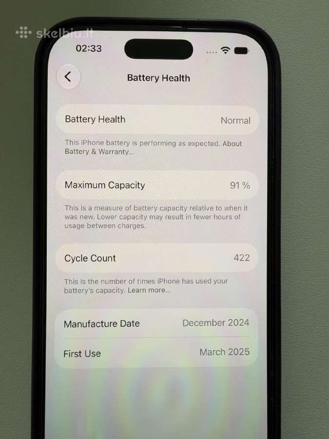 iPhone 16 pro 128 GB Desert Titanium spalva - nuotraukos Nr. 4