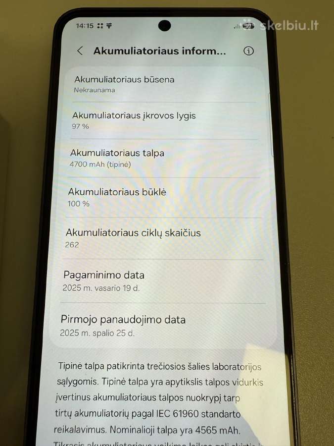 Samsung Galaxy S24 Fe 256gb Juodas - nuotraukos Nr. 2
