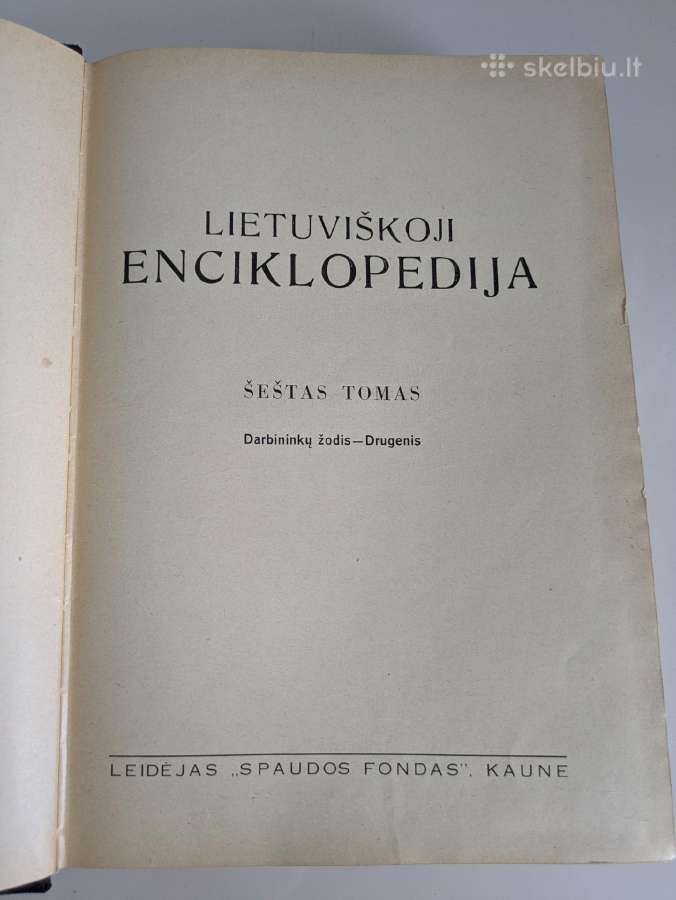 Lietuviškoji enciklopedija, rinkinys (1933-1940) - nuotraukos Nr. 7