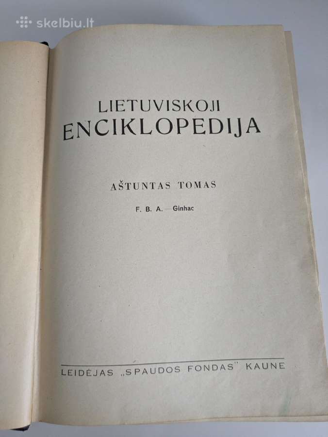 Lietuviškoji enciklopedija, rinkinys (1933-1940) - nuotraukos Nr. 9