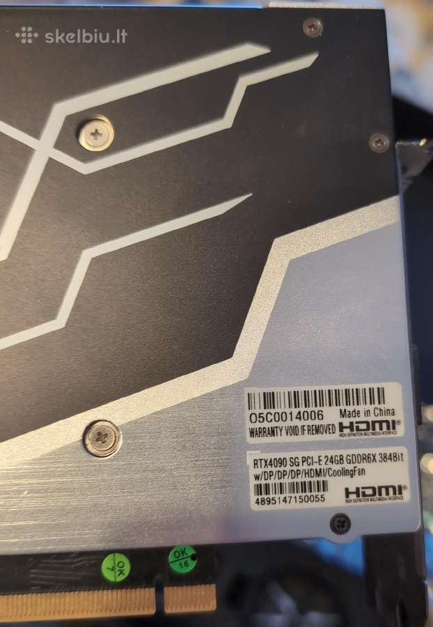 Kfa2 Geforce Rtx 4090 Sg Oc 24gb - nuotraukos Nr. 4