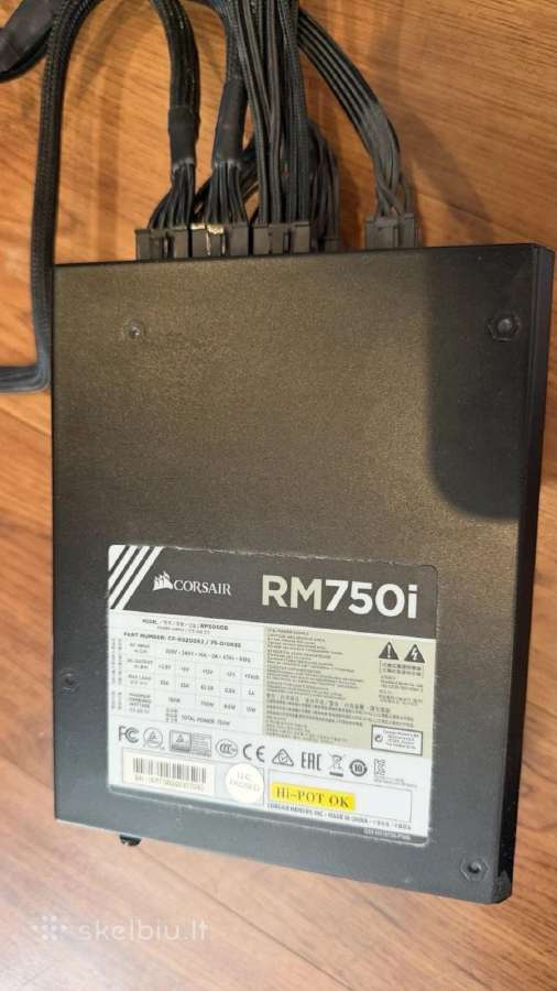 Modulinis Corsair Rm750i 750w 80 Plus Atx matinimo - nuotraukos Nr. 4