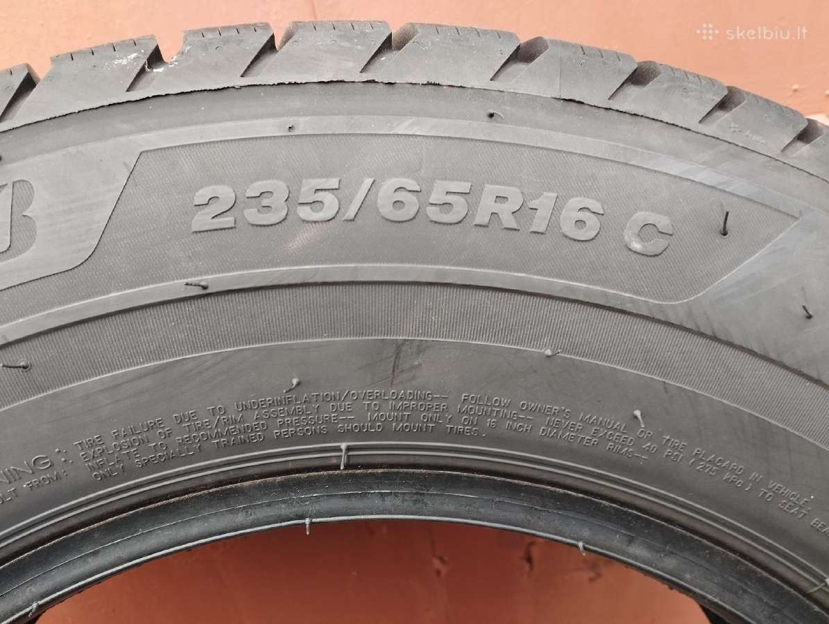 Bridgestone padangos 235/65/r16c Enliten - nuotraukos Nr. 4