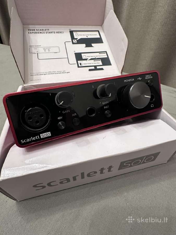 Focusrite Scarlett Solo 3rd Gen garso korta - nuotraukos Nr. 3