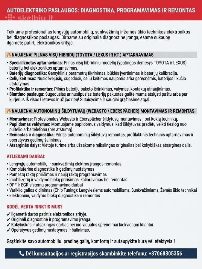 Autoelektrikas - nuotraukos Nr. 2