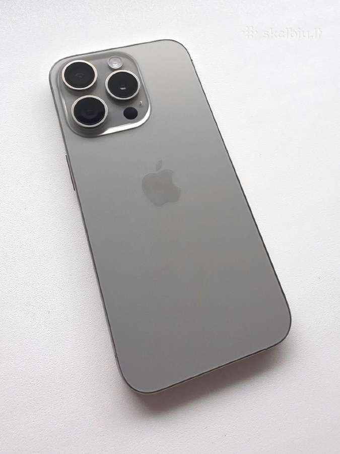 iPhone 15 Pro 128 GB Natural titanium - nuotraukos Nr. 3