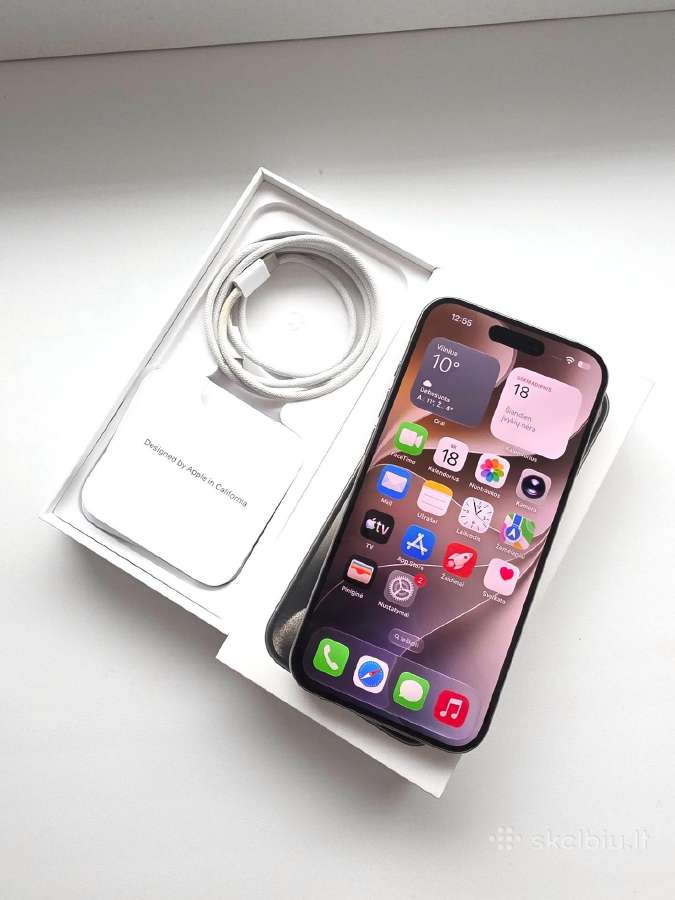 iPhone 15 Pro 128 GB Natural titanium - nuotraukos Nr. 5