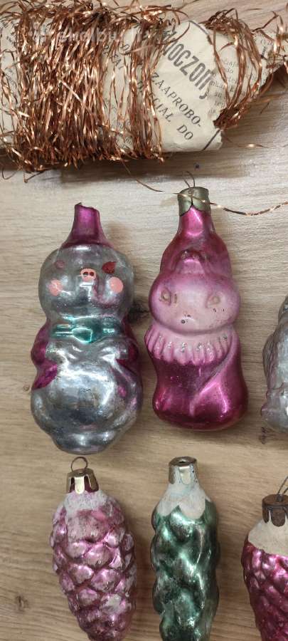 Vintaziniai eglutės žaisliukai 1940-60-mecio - nuotraukos Nr. 4