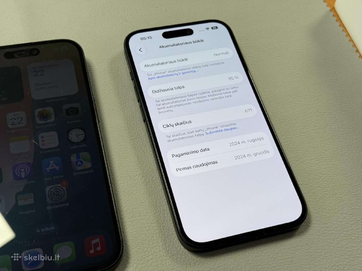 iPhone 15 128gb 360eur 400eur - nuotraukos Nr. 8