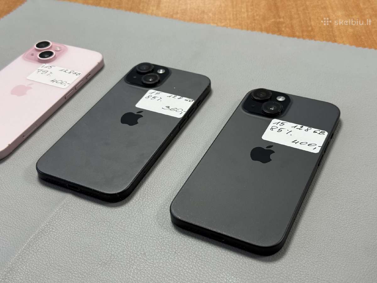 iPhone 15 128gb 360eur 400eur - nuotraukos Nr. 15