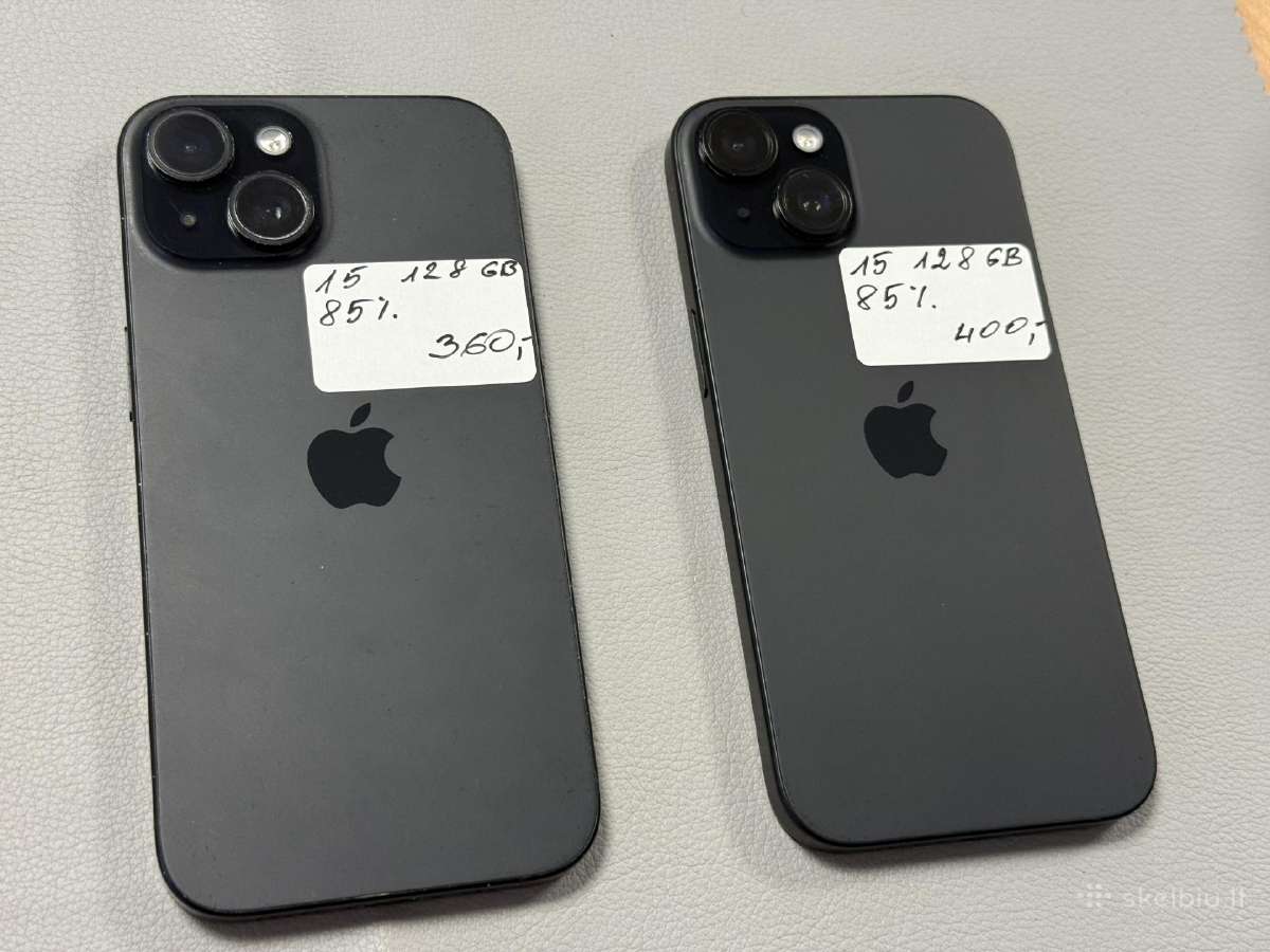 iPhone 15 128gb 360eur 400eur - nuotraukos Nr. 5