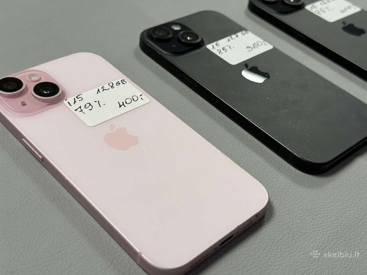iPhone 15 128gb 360eur 400eur - nuotraukos Nr. 6