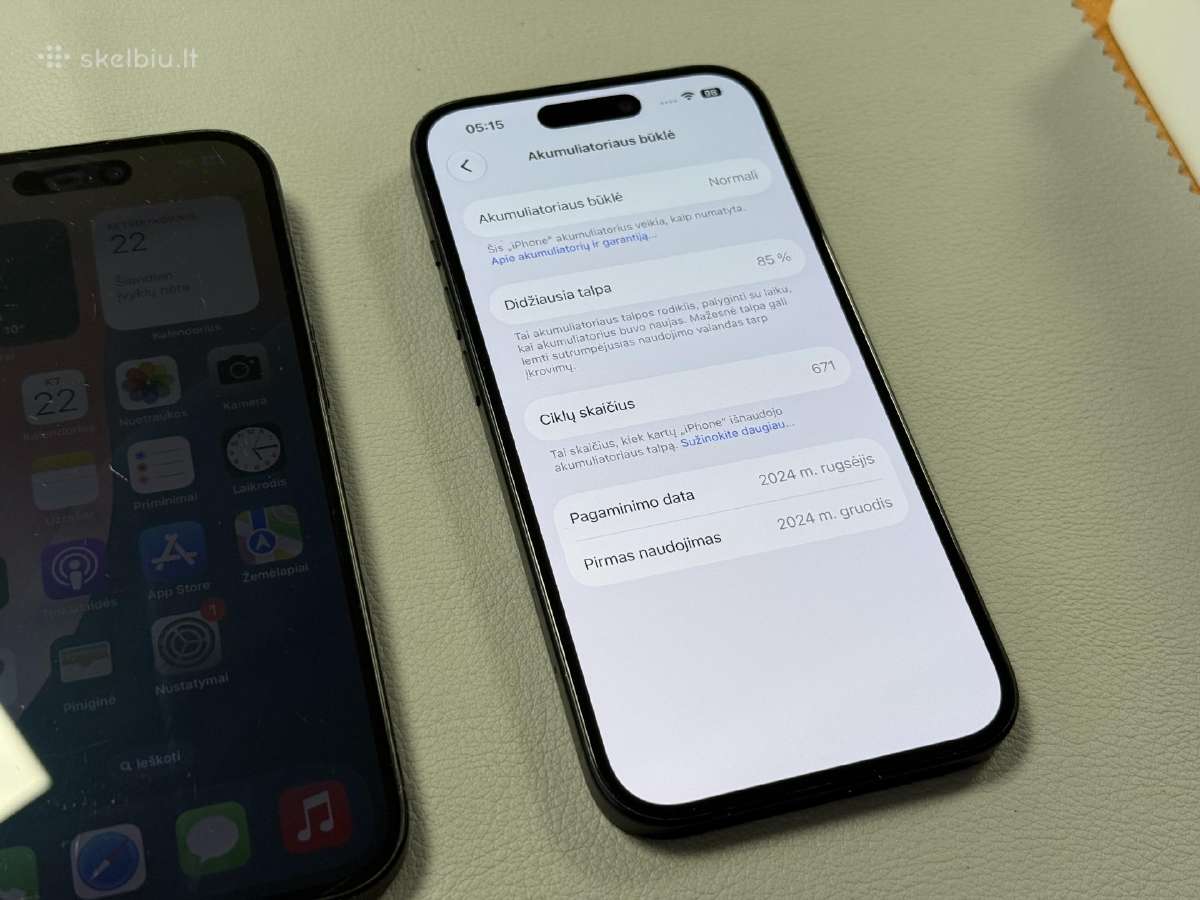 iPhone 15 128gb 360eur 400eur - nuotraukos Nr. 7