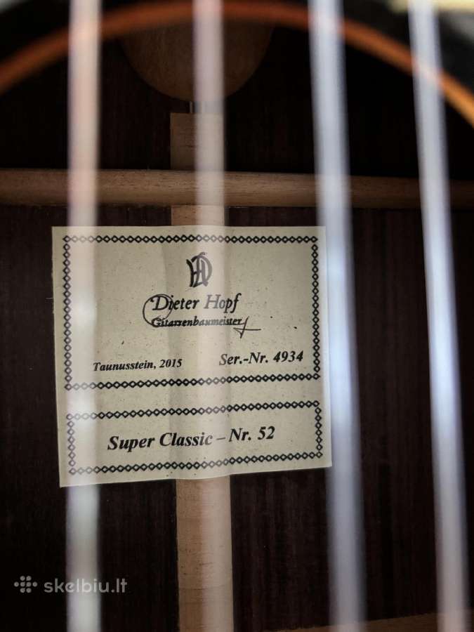 “Dieter Hopf" rankų darbo klasikinė gitara - nuotraukos Nr. 3