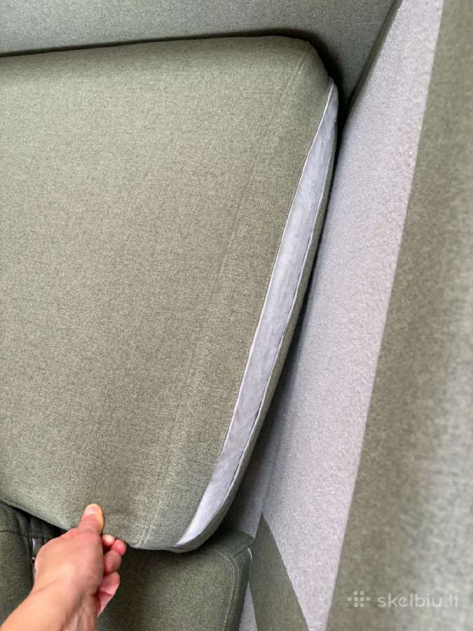 Dvivietė sofa žalia (iš Ease baldai) - nuotraukos Nr. 9