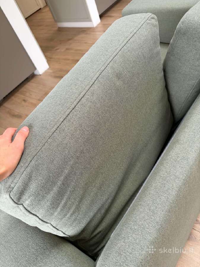 Dvivietė sofa žalia (iš Ease baldai) - nuotraukos Nr. 7