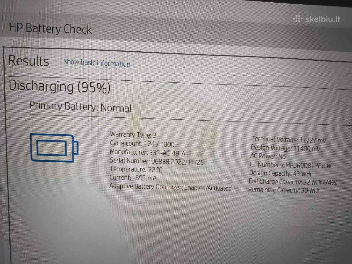 Probook 455 G9 15.6 Ryzen 5 5625u 8gb 256gb 26% - nuotraukos Nr. 6