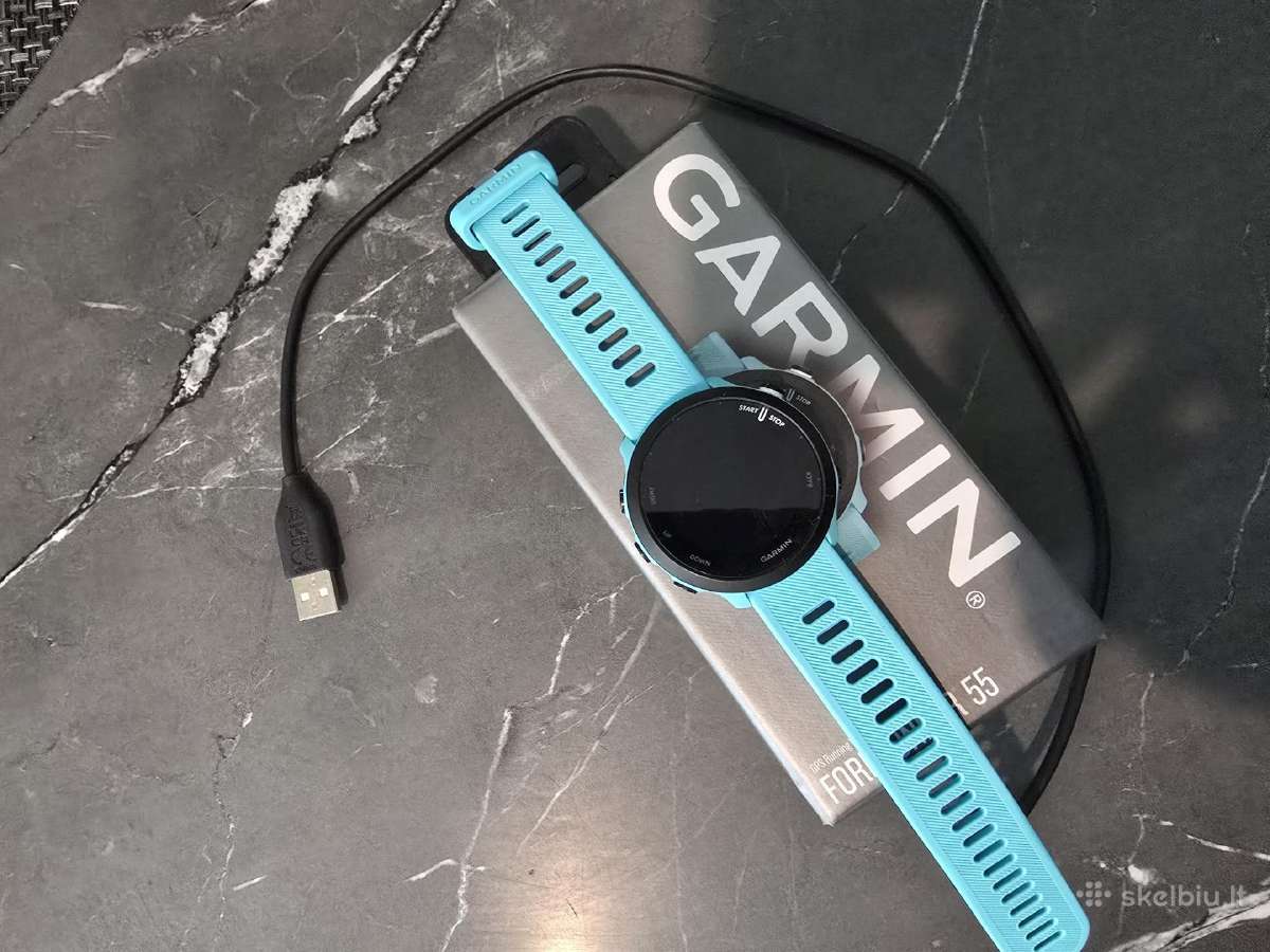 Garmin Forerunner 55 (juodas ir mėlynas) - nuotraukos Nr. 2