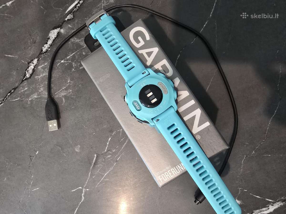 Garmin Forerunner 55 (juodas ir mėlynas) - nuotraukos Nr. 3