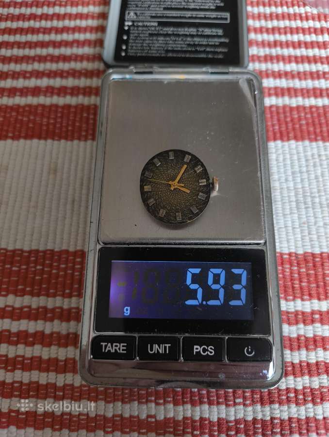 CcCCCP Laikrodis Luch Auksinis Praba 583. Mechanin - nuotraukos Nr. 16