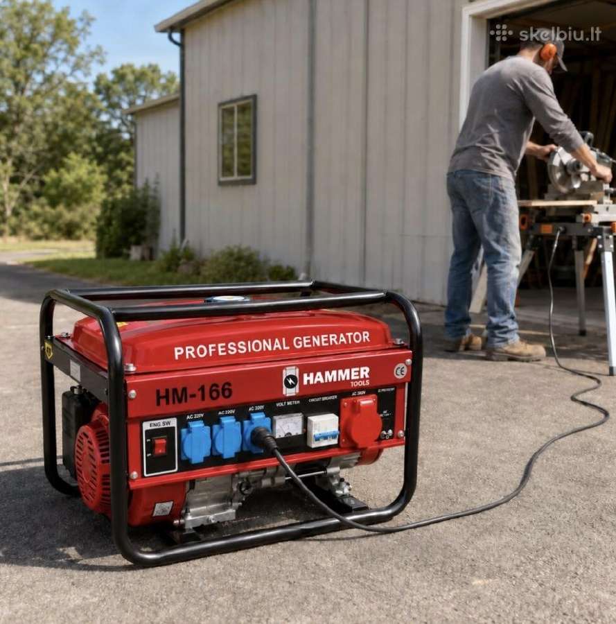 Benzininis Hammer Hm-166 generatorius 3500w - nuotraukos Nr. 6