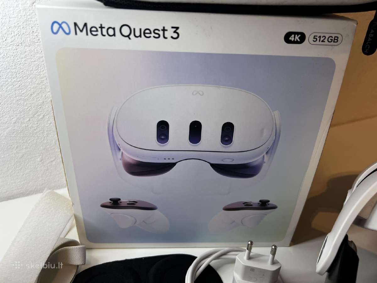 Oculus quest 3 512 GB su priedais ir garantija - nuotraukos Nr. 9