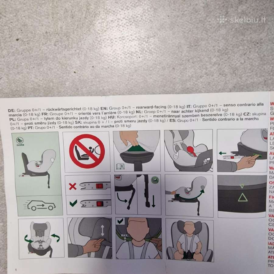 Cybex sirona vaikiška, kudikio kėdutė - nuotraukos Nr. 5