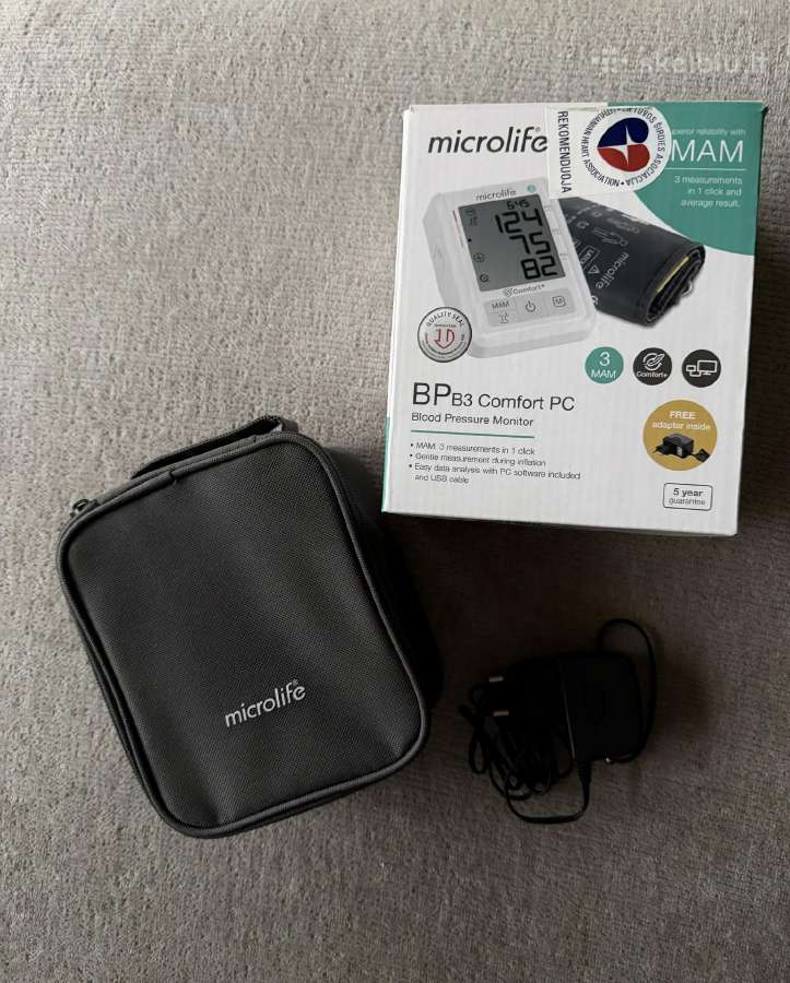 Microlife BP B3 Comfort Pc – Naujas, su garantija - nuotraukos Nr. 3