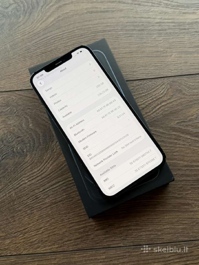 Apple iPhone 12 Pro Max 256gb Blue BH: 98% - nuotraukos Nr. 9