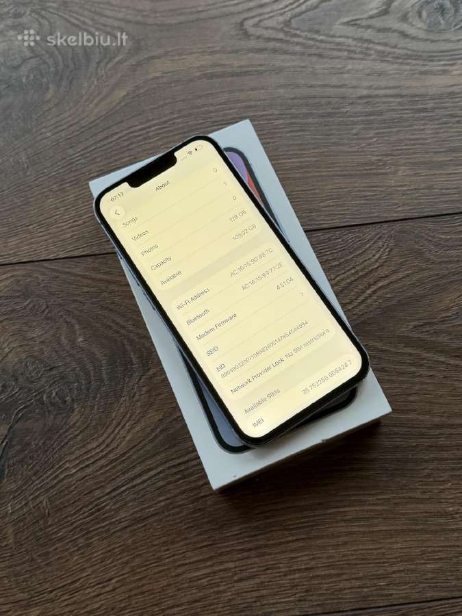 Apple iPhone 14 128gb Blue BH:100% - nuotraukos Nr. 7