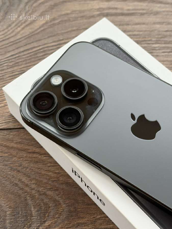 Apple iPhone 15 Pro 256gb Black Titanium - nuotraukos Nr. 2